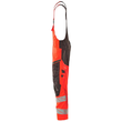 Latzhose, Knietaschen, Stretch-Einsätze  / Gr. 90C50, Hi-vis Rot/Dunkelanthrazit Produktbild Additional View 1 S