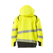 Hard Shell Jacke,Kinder,geringes  Gewicht Hard shell Jacke für Kinder /  Gr. 164, Hi-vis Gelb/Schwarz Produktbild Additional View 2 S