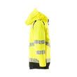 Hard Shell Jacke,Kinder,geringes  Gewicht Hard shell Jacke für Kinder /  Gr. 164, Hi-vis Gelb/Schwarz Produktbild Additional View 3 S