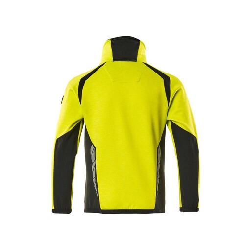 Fleecepullover für  Kinder,Reißverschluss Microfleecejacke  für Kinder / Gr. 128, Hi-vis Gelb/Schwar Produktbild Additional View 2 L