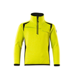 Fleecepullover für  Kinder,Reißverschluss Microfleecejacke  für Kinder / Gr. 152, Hi-vis Gelb/Schwar Produktbild