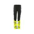 Hose für Kinder, ULTIMATE STRETCH / Gr.  104, Schwarz/Hi-vis Gelb Produktbild Additional View 2 S