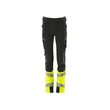 Hose für Kinder, ULTIMATE STRETCH / Gr.  152, Schwarz/Hi-vis Gelb Produktbild