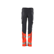 Hose für Kinder, ULTIMATE STRETCH / Gr.  104, Schwarzblau/Hi-vis Rot Produktbild Additional View 2 S