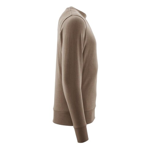 Sweatshirt,moderne Passform / Gr.  4XLONE, Dunkel Sandbeige Produktbild Additional View 3 L