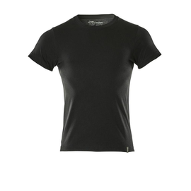 T-Shirt, moderne Passform / Gr. 6XLONE,  Vollschwarz Produktbild