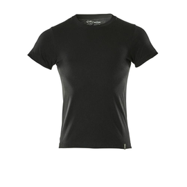 T-Shirt, moderne Passform / Gr. L  ONE,  Vollschwarz Produktbild