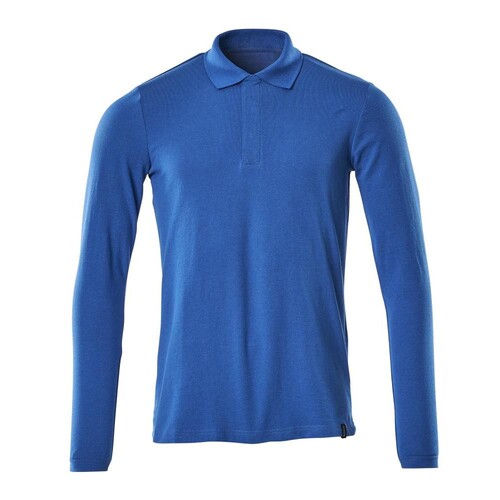 Polo-Shirt, Langarm, ProWash® / Gr.  5XLONE, Azurblau Produktbild