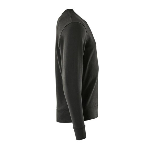 Sweatshirt,moderne Passform / Gr.  4XLONE, Vollschwarz Produktbild Additional View 3 L