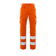 Hose, Schenkeltaschen, einfarbig / Gr.  76C44, Hi-vis Orange Produktbild