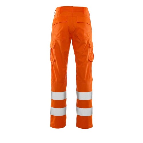 Hose, Schenkeltaschen, einfarbig / Gr.  90C62, Hi-vis Orange Produktbild Additional View 2 L