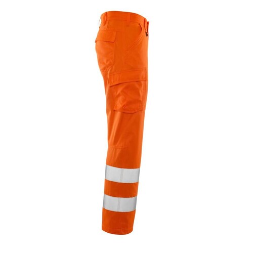Hose, Schenkeltaschen, einfarbig / Gr.  90C62, Hi-vis Orange Produktbild Additional View 3 L