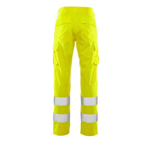 Hose, Schenkeltaschen, einfarbig / Gr.  76C62, Hi-vis Gelb Produktbild Additional View 2 L