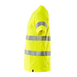 T-Shirt, V-Ausschnitt, moderne Passform  / Gr. 5XL, Hi-vis Gelb Produktbild Additional View 1 S