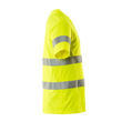 T-Shirt, V-Ausschnitt, moderne Passform  / Gr. 5XL, Hi-vis Gelb Produktbild Additional View 3 S