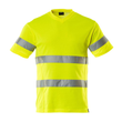 T-Shirt, V-Ausschnitt, moderne Passform  / Gr. L, Hi-vis Gelb Produktbild