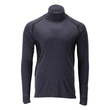 Funktionsunterhemd, Rollkragen, Wolle /  Gr. 4XL, Schwarzblau Produktbild