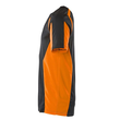 T-Shirt, moderne Passform / Gr. XS,  Schwarzblau/Hi-vis Orange Produktbild Additional View 1 S
