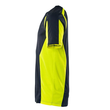 T-Shirt, moderne Passform / Gr. S,  Schwarzblau/Hi-vis Gelb Produktbild Additional View 1 S