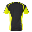 T-Shirt, moderne Passform / Gr. 3XL,  Schwarz/Hi-vis Gelb Produktbild Additional View 2 S