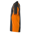 Polo-Shirt, moderne Passform / Gr. 3XL,  Schwarzblau/Hi-vis Orange Produktbild Additional View 1 S