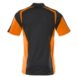 Polo-Shirt, moderne Passform / Gr. 3XL,  Schwarzblau/Hi-vis Orange Produktbild Additional View 2 S