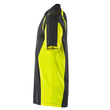 Polo-Shirt, moderne Passform / Gr. 4XL,  Schwarz/Hi-vis Gelb Produktbild Additional View 1 S