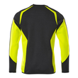Sweatshirt, moderne Passform / Gr. 5XL,  Schwarz/Hi-vis Gelb Produktbild Additional View 2 S