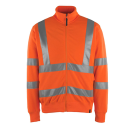 Maringa Sweatshirt mit Reißverschluss /  Gr. L, Hi-vis Orange Produktbild