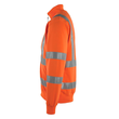 Maringa Sweatshirt mit Reißverschluss /  Gr. L, Hi-vis Orange Produktbild Additional View 1 S
