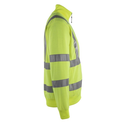 Maringa Sweatshirt mit Reißverschluss /  Gr. L, Hi-vis Gelb Produktbild Additional View 3 L