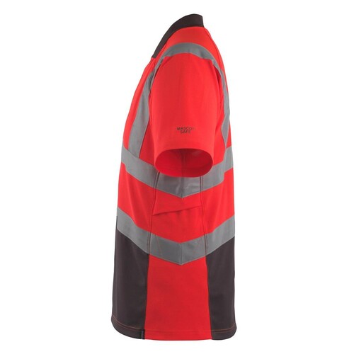 Anadia Polo-shirt / Gr. M, Hi-vis  Rot/Dunkelanthrazit Produktbild Additional View 1 L