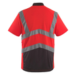 Anadia Polo-shirt / Gr. M, Hi-vis  Rot/Dunkelanthrazit Produktbild Additional View 2 S