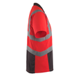 Anadia Polo-shirt / Gr. M, Hi-vis  Rot/Dunkelanthrazit Produktbild Additional View 3 S