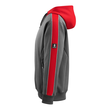 Motril Kapuzensweatshirt / Gr. L,  Dunkelanthrazit/Hi-vis Rot Produktbild Additional View 1 S