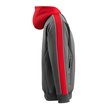 Motril Kapuzensweatshirt / Gr. L,  Dunkelanthrazit/Hi-vis Rot Produktbild Additional View 3 S