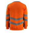 Wigton Sweatshirt / Gr. L, Hi-vis  Orange/Schwarzblau Produktbild Additional View 2 S