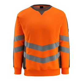 Wigton Sweatshirt / Gr. L, Hi-vis  Orange/Dunkelanthrazit Produktbild