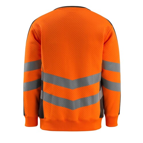 Wigton Sweatshirt / Gr. L, Hi-vis  Orange/Dunkelanthrazit Produktbild Additional View 2 L