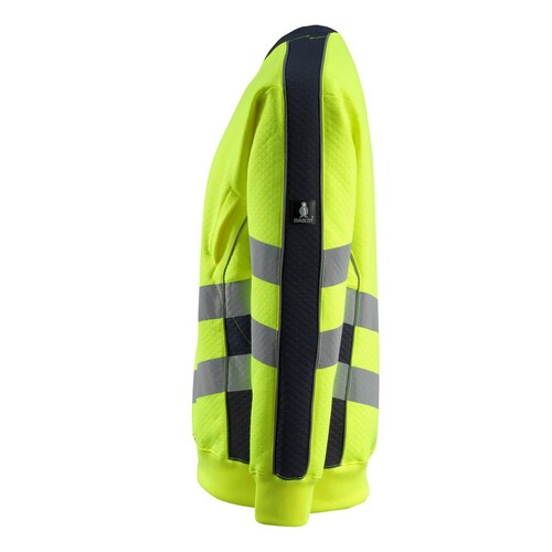 Wigton Sweatshirt / Gr. M, Hi-vis  Gelb/Schwarzblau Produktbild Additional View 1 L
