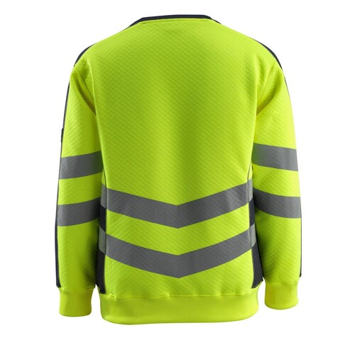 Wigton Sweatshirt / Gr. M, Hi-vis  Gelb/Schwarzblau Produktbild Additional View 2 L
