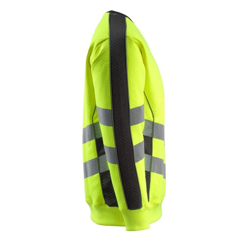 Wigton Sweatshirt / Gr. 4XL, Hi-vis  Gelb/Schwarz Produktbild Additional View 3 L