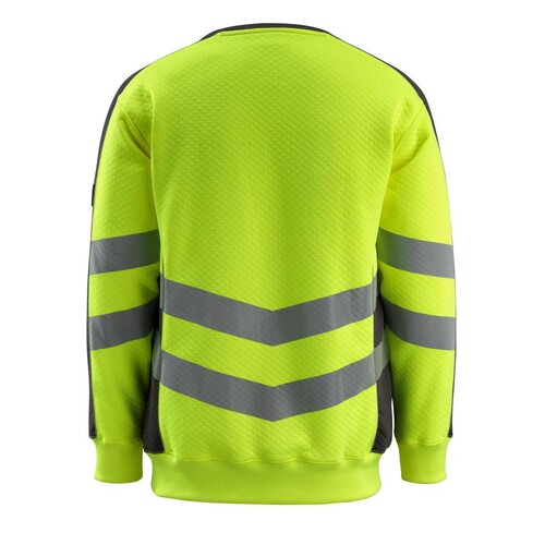 Wigton Sweatshirt / Gr. 3XL, Hi-vis  Gelb/Dunkelanthrazit Produktbild Additional View 2 L