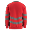 Wigton Sweatshirt / Gr. 4XL, Hi-vis  Rot/Dunkelanthrazit Produktbild Additional View 2 S