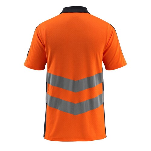 Murton Polo-shirt / Gr. M, Hi-vis  Orange/Schwarzblau Produktbild Additional View 2 L