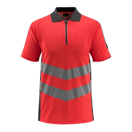 Murton Polo-shirt / Gr. L, Hi-vis  Rot/Dunkelanthrazit Produktbild