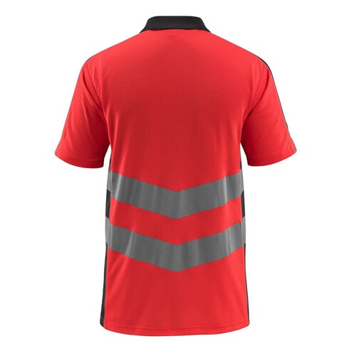 Murton Polo-shirt / Gr. S, Hi-vis  Rot/Dunkelanthrazit Produktbild Additional View 2 L