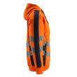 Corby Kapuzensweatshirt / Gr. L, Hi-vis  Orange/Schwarzblau Produktbild Additional View 3 S