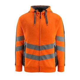 Corby Kapuzensweatshirt / Gr. L, Hi-vis  Orange/Dunkelanthrazit Produktbild