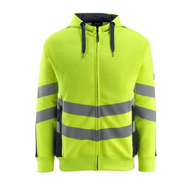 Corby Kapuzensweatshirt / Gr. L, Hi-vis  Gelb/Schwarzblau Produktbild